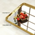 thumbnail image 7 of BEAUTYPEAK Bathroom Mirror 30x40 inch, Modern Round Corner Vanity Wall Mirror，Gold, 7 of 7