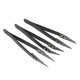 thumbnail image 2 of Black Ceramic Tweezers Set-Antimagnetic,Highly Heat (3 Pack), 2 of 5