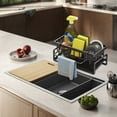 thumbnail image 6 of Kitchen Sink Organizer, Countertop Sponge and Dish Drying Rack with Utensil Holder, Plastic Drain Board for Chopping Board & Knives, 6 of 6
