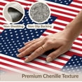 thumbnail image 6 of ODIKA Striped Patriotic Motif Generic Stars Vintage Bordered Front Door Refined Pet Friendly & Kids Safe Bedside for Bedroom, Nursery, RV, 6 of 7