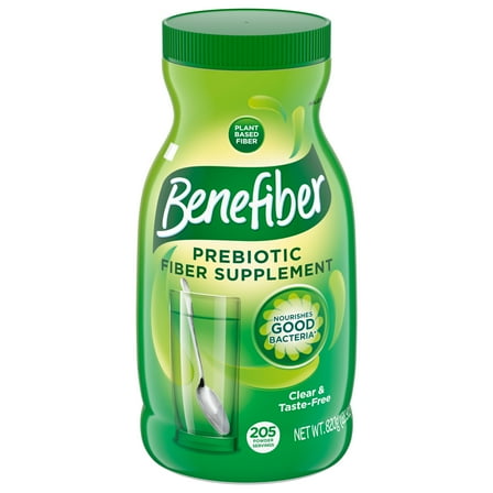 Benefiber Daily Prebiotic Fiber Powder for Digestive Health, Unflavored - 205 Servings (28.9 Ounces)