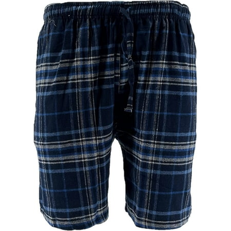 

Men s Flannel Pajama Shorts - Super Soft Cotton Plaid Shorts with Pockets and Drawstrings - Sleep and Lounge Design 3 Medium