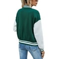 thumbnail image 6 of Qiylii Girls Long Sleeve Baseball Jacket, Single-breasted Coat Baseball Uniform, 6 of 7