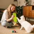 thumbnail image 5 of KMWGRE Interactive Cat Toy with Antenna Soft Durable Indoor Play Companion for Green 30x12cm, 5 of 6
