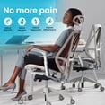 thumbnail image 6 of Lolsea Seat Cushion for Office Chair, Memory Foam Office Chair Cushion for Sciatica, Tailbone & Back Pain Relief, Black, 6 of 7