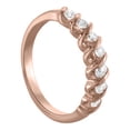 thumbnail image 2 of Mauli Jewels Rings for Women 0.50 Carat Engagement Wedding Band bezel 10K Solid Rose Gold, 2 of 8