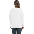 thumbnail image 3 of Aiyino Women Crewneck Batwing Sleeve Oversized Side Slit Ribbed Knit Pullover Sweater Top, 3 of 5