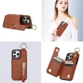 thumbnail image 6 of Phone Case Wallet Case for iPhone 12 PU Leather Magnetic Handbag Zipper Pocket Card Slots, 6 of 6