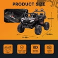 thumbnail image 5 of Xuanlur 12V Kids Ride on Car, Electric Off-Road UTV Truck with Remote Control, Anti-Collision Bar, High Chassis, Anti-Slip Wheels & 4-Wheel Suspension, Battery Powered Ride on Toy for Kids, Black, 5 of 7