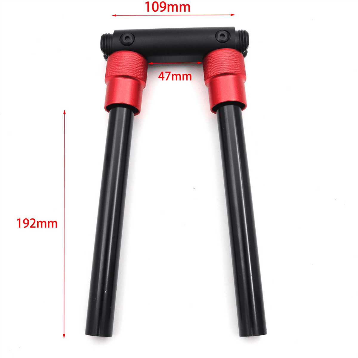 Folding Handle Bar Bike 90 Degree Fold Aluminium Kick Stunt Scooter Electric Bicycle Handlebar,1 x Folding Handlebar,Black