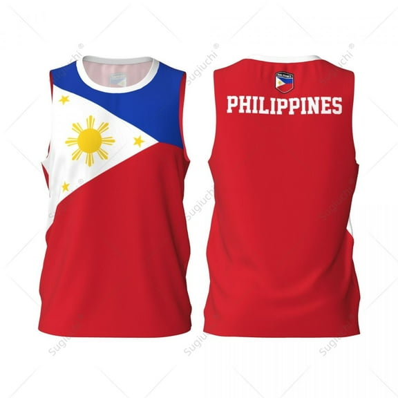 Philippines Flag Men Basketball Sports Jersey Running Fitness Multifunction Sleeveless tshirt Exclusive Custom Name Nunber