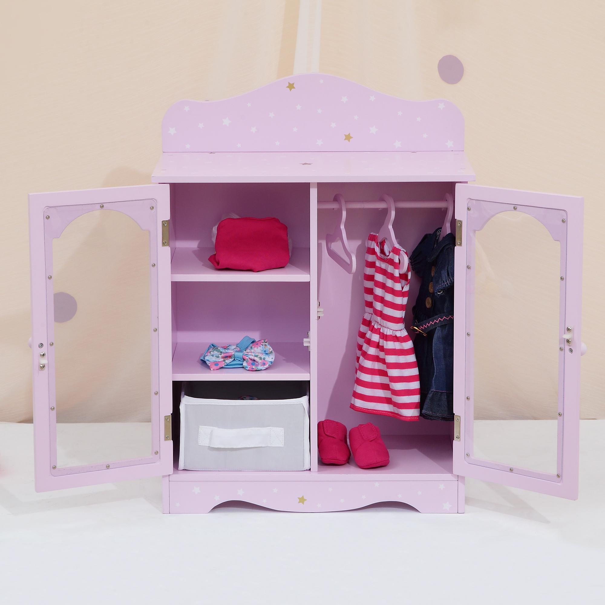 Kate Fashion Doll Pink Closet Room Set(8ftx8ft&10ftx8ft&8ftx10ft)