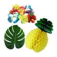 thumbnail image 4 of Mobutofu 38Pcs Artificial Tropical Leaf Tropical Party Decorations Green Fabric Set, 4 of 8