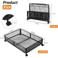 thumbnail image 3 of V-LAFUYLIFE 2 Pack Rangement sous le Lit avec Roues, Conteneurs de Rangement sous le Lit Pliables en Métal (Noir), 3 of 8