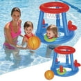 thumbnail image 2 of LEEYNEER Pool Basketball Hoop 2 In 1 Inflatable Floating Basketball Cross  Water Toys Interactive Games Set(1Pcs), 2 of 6