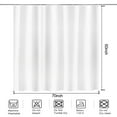 thumbnail image 2 of YISURE Shower Curtain Liner Short Length White PEVA Bathroom Small Curtain 70x60'', 2 of 5