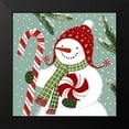 thumbnail image 2 of Barnes, Victoria 20x20 Black Modern Framed Museum Art Print Titled - Peppermint Snowman II, 2 of 5