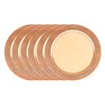 thumbnail image 1 of 13 in. Charger Plate with Etched Rim - Copper Stainless Steel, Set of 6, 1 of 1