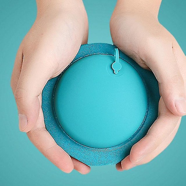 Almohada inflable de terciopelo suave para oficina, avión, hogar, lago verde