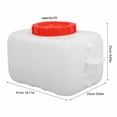 thumbnail image 2 of unbranded Durable White Hdpe Plastic with Valve Large Capacity Horizontal Water Storage, 2 of 8