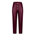 thumbnail image 5 of Ahabrexf Button Zipper Pant, Women's Solid Color Yoga Tights for Gym and Leisure, 5 of 7
