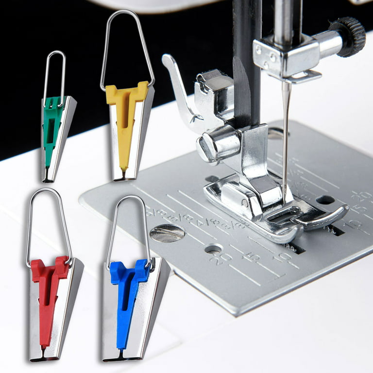 Bias Tape Maker Tool Set with Tape Binding Presser Foot for Patchwork  Includes 4 Sizes 6mm/12mm/18mm/25mm