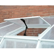 Palram - Canopia Sun Room 6 x 8 Polycarbonate Walk-In Greenhouse - White - with Roof Vent