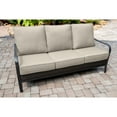 Hanover Oakmont CommercialGrade Aluminum/Woven Sofa with Plush