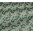 thumbnail image 4 of oneOone Cotton Jersey Forest Green Fabric Insect|Leaves & Lotus Floral Sewing Craft Projects Fabric Prints By Yard 58 Inch Wide, 4 of 4