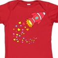 thumbnail image 4 of Inktastic Valentine's Day Rocket Ship with Hearts Boys or Girls Baby Bodysuit, 4 of 5