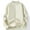 White, variant on COSFO Solid Sweater for Men Beige Knit Crew Neck Long Sleeve Sweaters Drop Shoulder Pullover Sweaters for Men