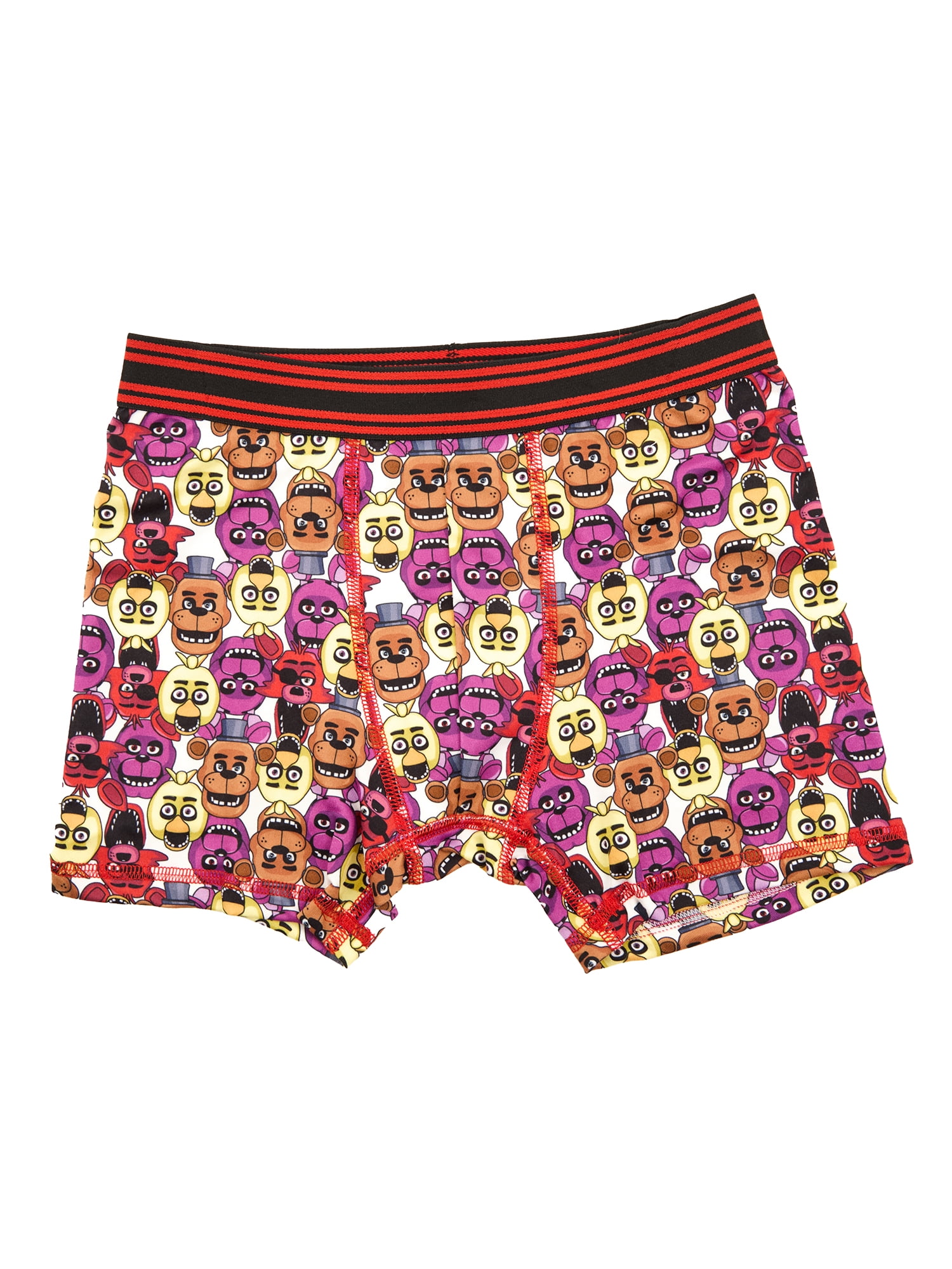 Five Nights at Freddy's Boys Boxer Brief Underwear, 4-Pack, Sizes XS-XL