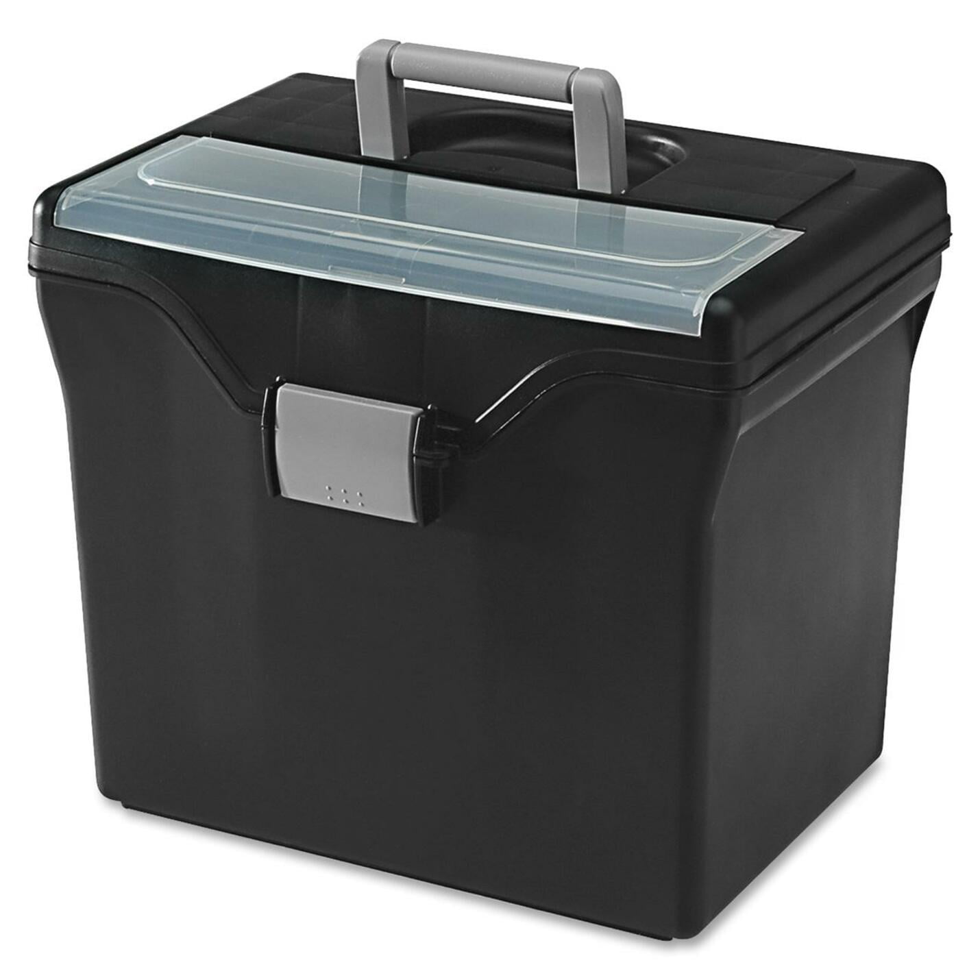 IRIS HFB24TOP Portable File Box with Organizer Top