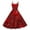 Wine, variant on Evening Prom Party Dress For Valentine's Day Love Heart Print Fashion Swing A Line Sleeveless Dress Black S