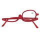 thumbnail image 1 of Fashion Women Rotating Single Lens Magnifying Makeup Glasses Red (+3.00), 1 of 3