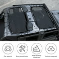 CheroCar Car Window Shade Windshield Roof Mesh Bikini Top for Jeep