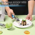 thumbnail image 4 of HLONK 2Pcs Ice Cream Scoop Stainless Steel Cookie Scoops Set Rustproof Cupcake Measuring Scoop Comfortable Grip Portion Scoop Set Easy to Clean Cupcake Scoop for Ice Cream, 4 of 10