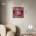 thumbnail image 4 of Ruby Teeth Canvas Print Fashion Art Prints by Art Remedy, Black Frame, 20 x 20, 4 of 6