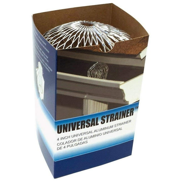 Amerimax Gutter Strainer Aluminum Square Leaf - Durable - 3.5 in W x 3.5 in L, Silver