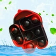 thumbnail image 2 of Simple Sensory Toy Fidget Dimple Toy Keychain, Silicone Bubbles Flipping Board Toy, Stress Relief Dimple Fidget Toy for Concentration Training, Hand Exercise Educational Toy for Kids Adults (#001), 2 of 4