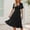 Black, variant on Womens High Waisted Belted Maxi Dress Solid Color Short Sleeve Dress For Vacation Summer Tunic Summer Dresses for Womens Cute Womens Dresses for Summer 1700's Dresses for Women Cute Dresses for Women