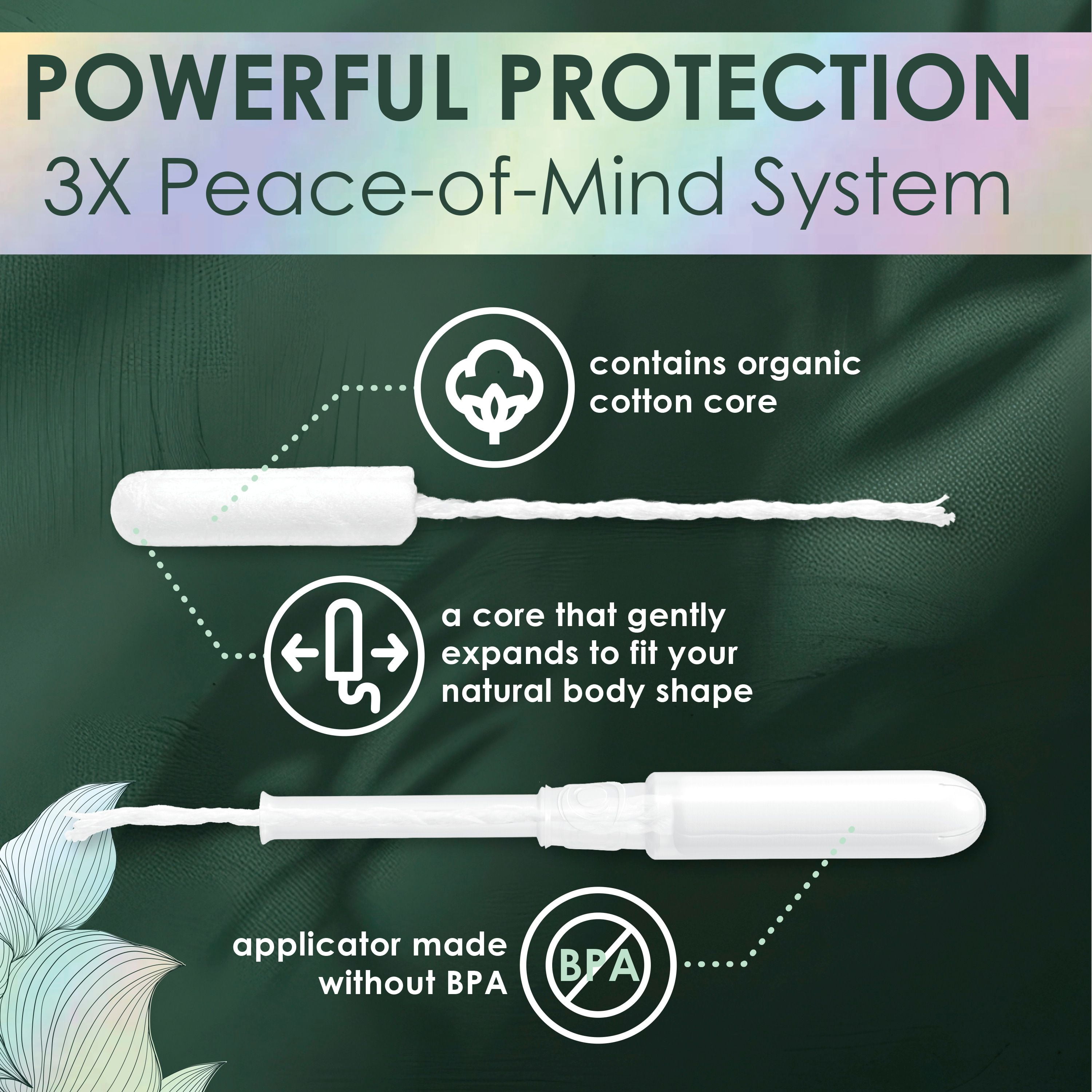 Tampons L. en coton sans blanchiment au chlore, pesticides, parfums, ni colorants, paquet multiple, degré d’absorption léger/régulier