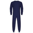 thumbnail image 3 of SiiRoh Mens Womens Special Needs Adaptive Clothing Crew Neck Long Sleeve Back Zip Anti-Strip Adaptive Jumpsuit Dark Blue XXL, 3 of 6