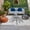 Gray, Silver, White, variant on Beige Palm Tree Outdoor Rug for Patio/Deck/Porch, Non-Slip Large Area Rug 4 x 6 Ft, Tropical Summer Coastal Vintage Beige Indoor Outdoor Rugs Washable Area Rugs, Reversible Camping Rug Carpet Runner