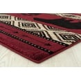 thumbnail image 3 of Woodside Bear Imprint Red Mat Rug, 3 of 5