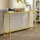 thumbnail image 5 of Simple Hogar Credenza Recibidor, Mesa Recibidor Entrada de 120CM, Mesa Consola con Estructura de Metal, Mesas de Recibidor Adecuada para Entradas, Salones, Oro, 5 of 7