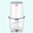 thumbnail image 1 of Picadora de Carne Eléctrica, Procesador de Alimentos 0.6L con Cuchillas Afiladas para Carnes, Verduras y Frutas, 148W, 1 of 12