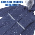thumbnail image 4 of Motocicleta bicicleta traje de lluvia Conjunto reflectante de doble capa impermeable pantalones de lluvia de seguridad para hombres y mujeres para actividades al aire libre conducción nocturna, 4 of 4