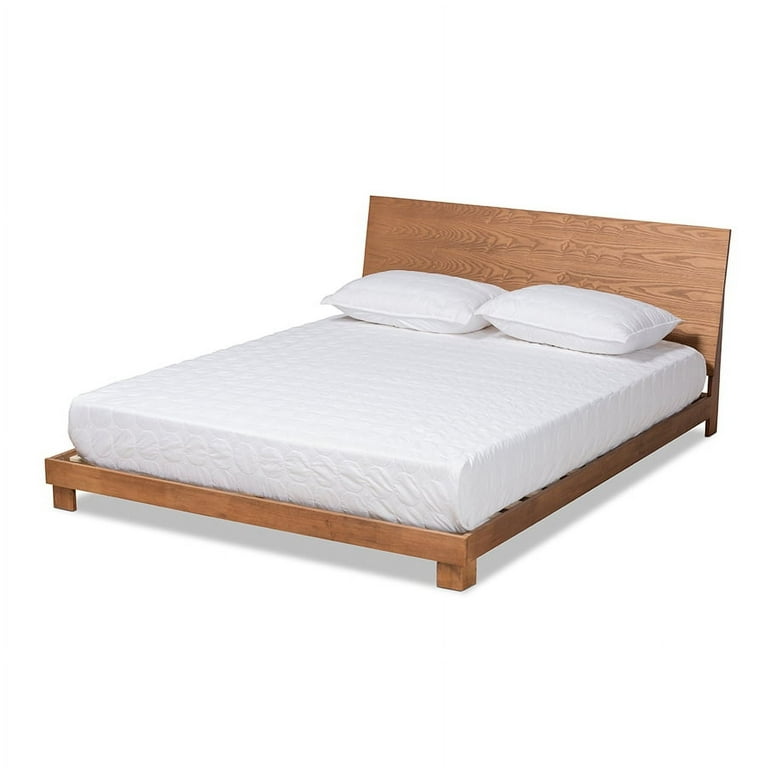 Baxton Studio Haines Modern and Contemporary Walnut Brown Finished Wood Full Size Platform Bed Baxton Studio Haines Modern and Contemporary Walnut Brown Finished Wood Full Size Platform Bed