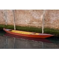 thumbnail image 2 of Young, Bill 18x13 White Modern Wood Framed Museum Art Print Titled - Italy, Venice Red boat reflecting in a canal, 2 of 4